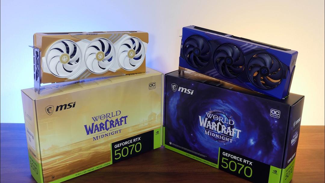 MSI prezentuje dwie karty RTX 5070 w motywach World of Warcraft: Midnight