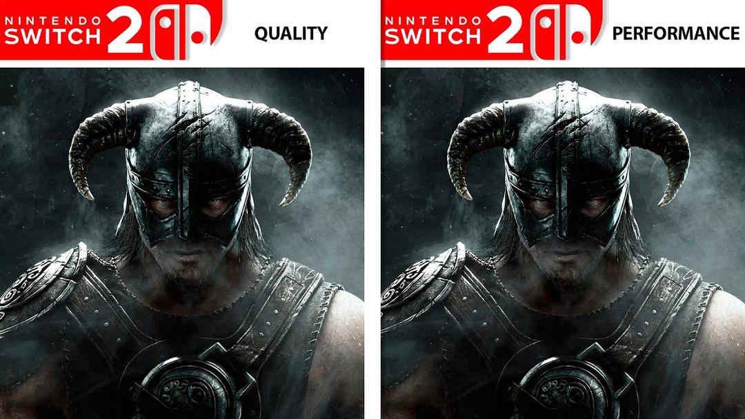 Skyrim na Switch 2 — nowe wideo porównuje tryb graficzny i tryb wydajności (60 FPS)