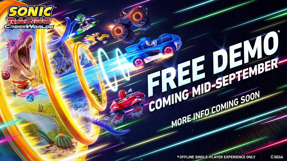 Demo gry Sonic Racing: CrossWorlds zadebiutuje we wrześniu