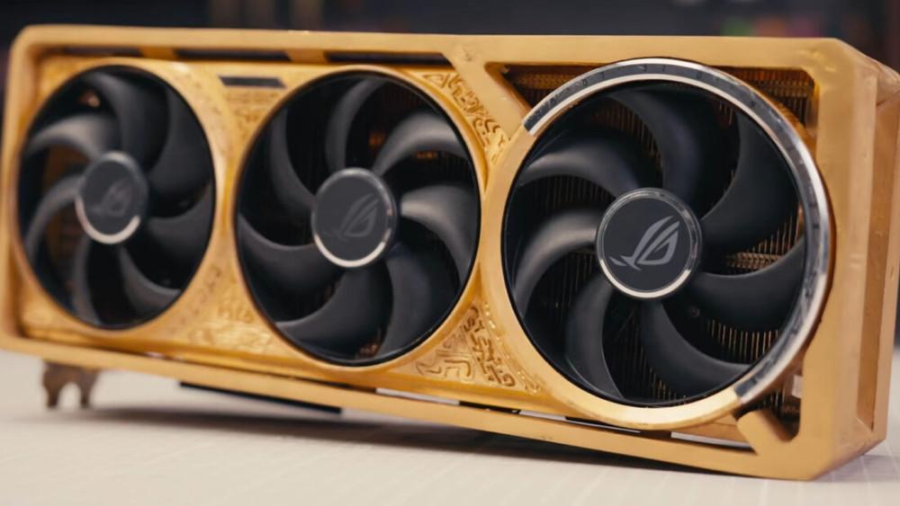 ASUS prezentuje unikalną kartę graficzną RTX 5090D Gold Edition wykonaną z czystego złota