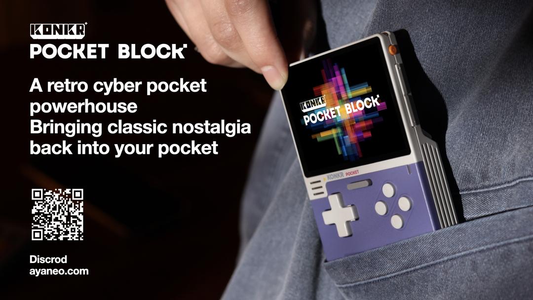 AYANEO prezentuje pierwszy na świecie handheld z AI — KONKR Pocket BLOCK budzi kontrowersje